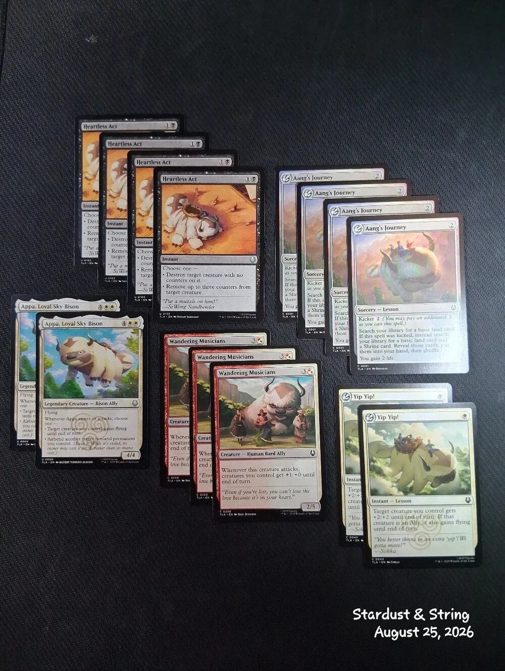 MTG Avatar White Lotus Deck Lot Master Iroh Pack 60 Cards Set Foils Showcase